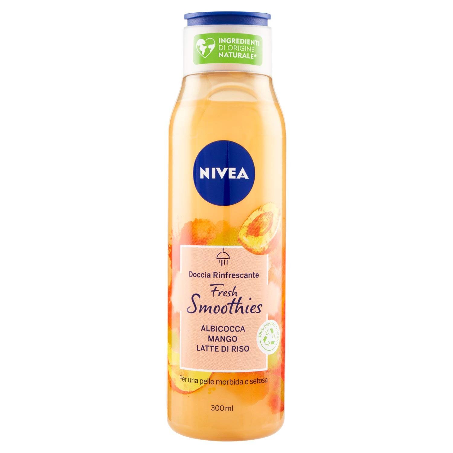 Освежающий гель для душа Nivea Fresh Smoothies Абрикос и манго 300 мл, фото №1