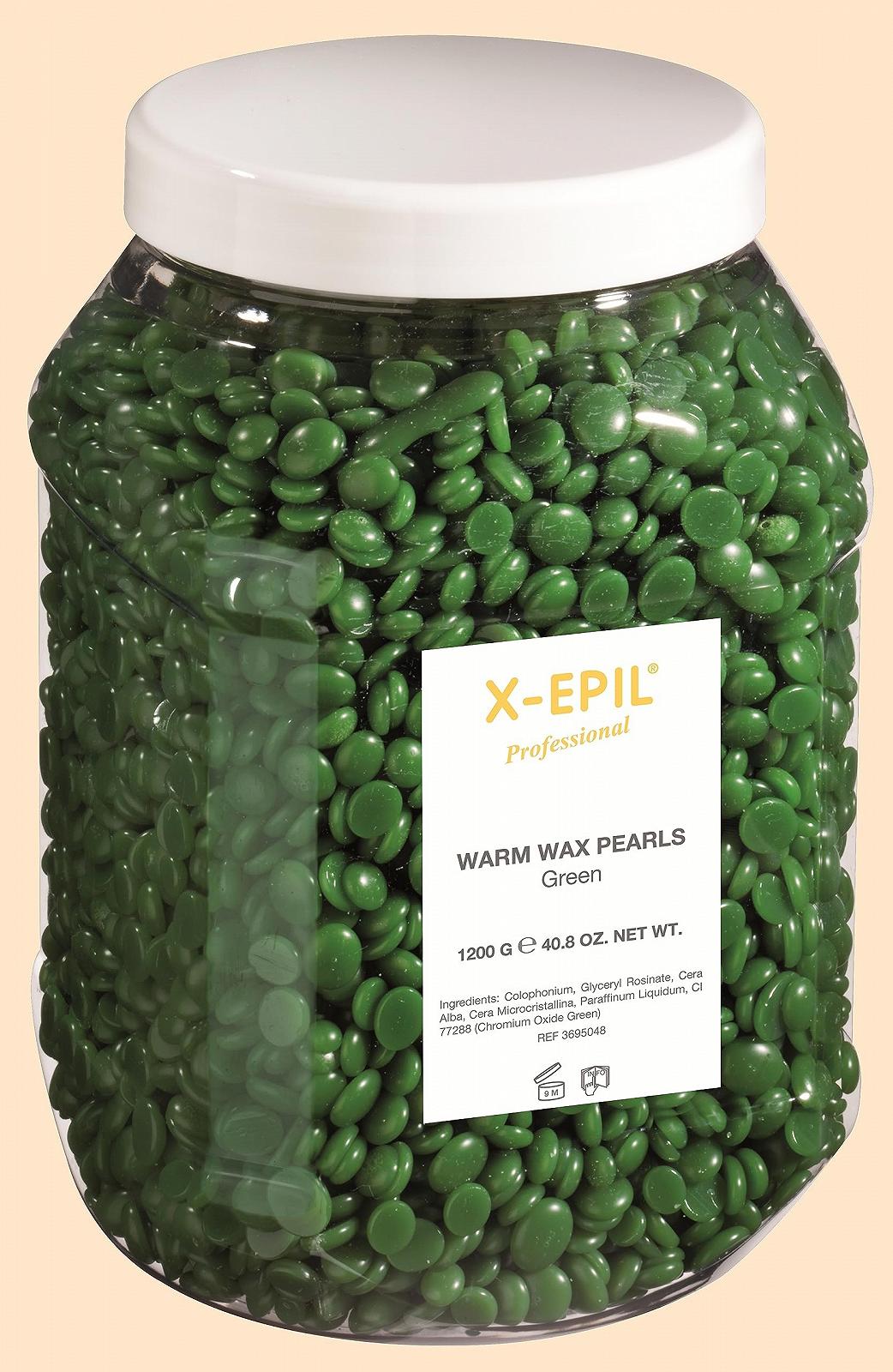 Горячий воск в гранулах X-Epil 1200 г Green, фото №1 Горячий воск в гранулах X-Epil 1200 г Green, фото №1