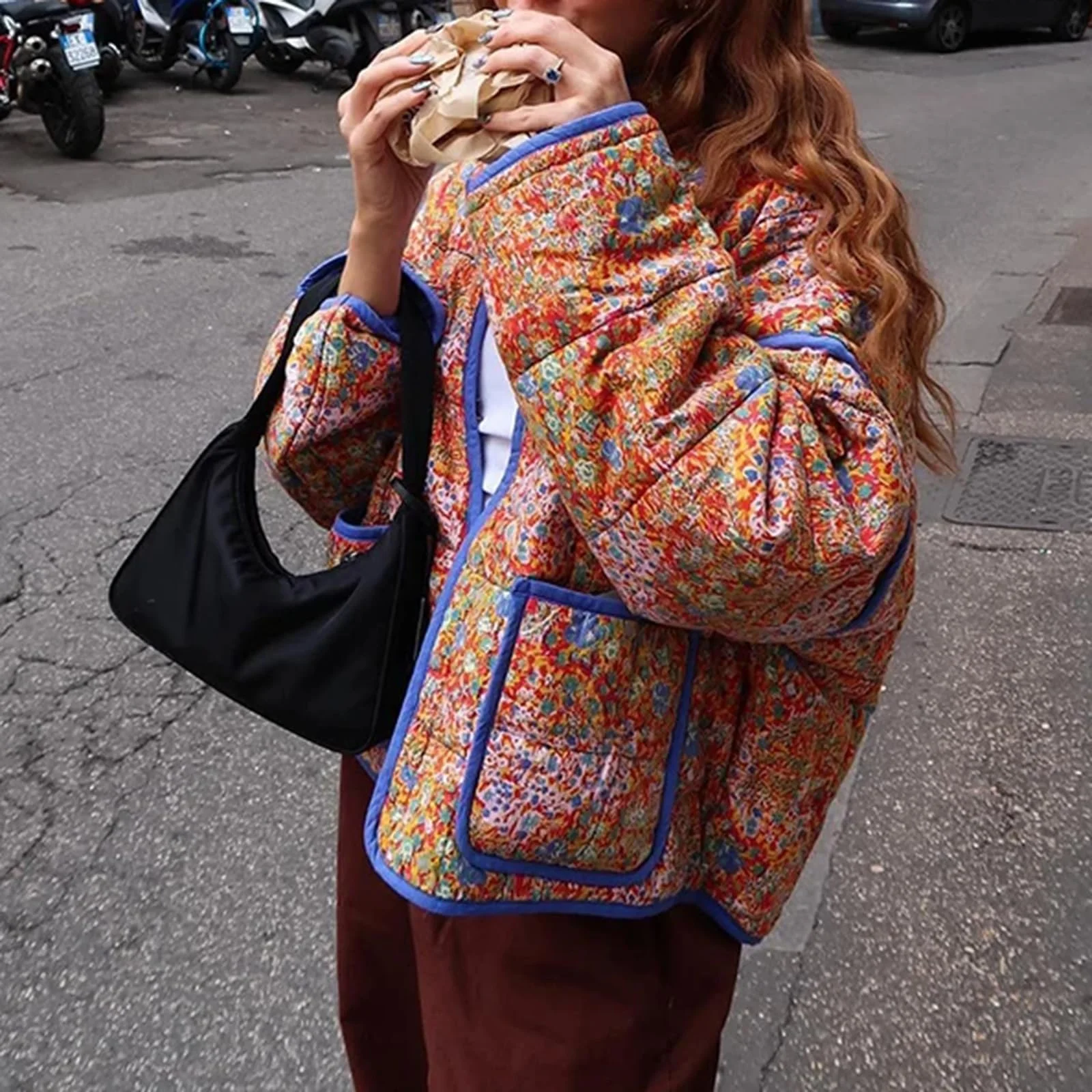 Куртка Loalirando С цветочным принтом, длинный рукав, фото №4