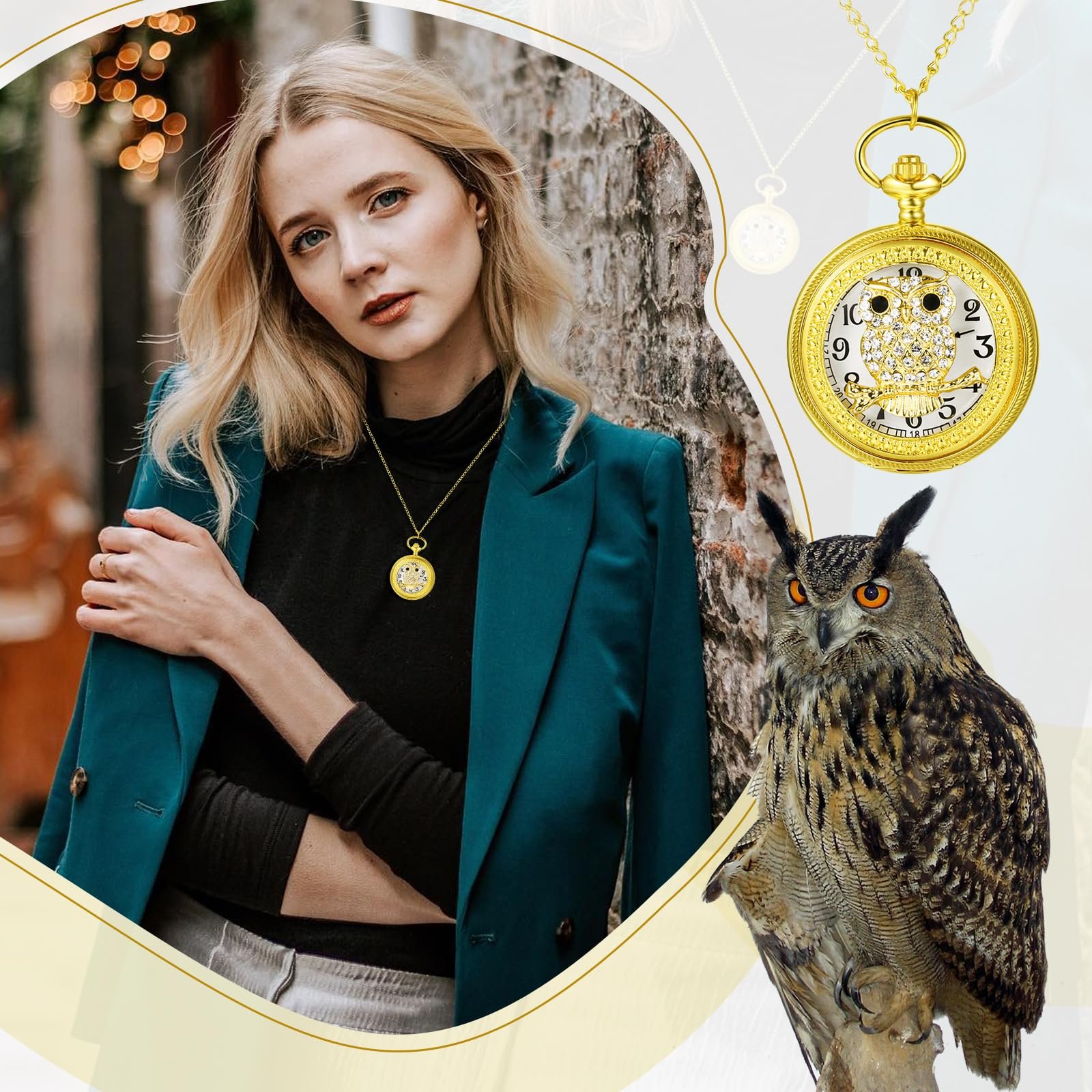 Кишеньковий годинник Silverora Вінтажний Unisex кварцовий, фото №4
