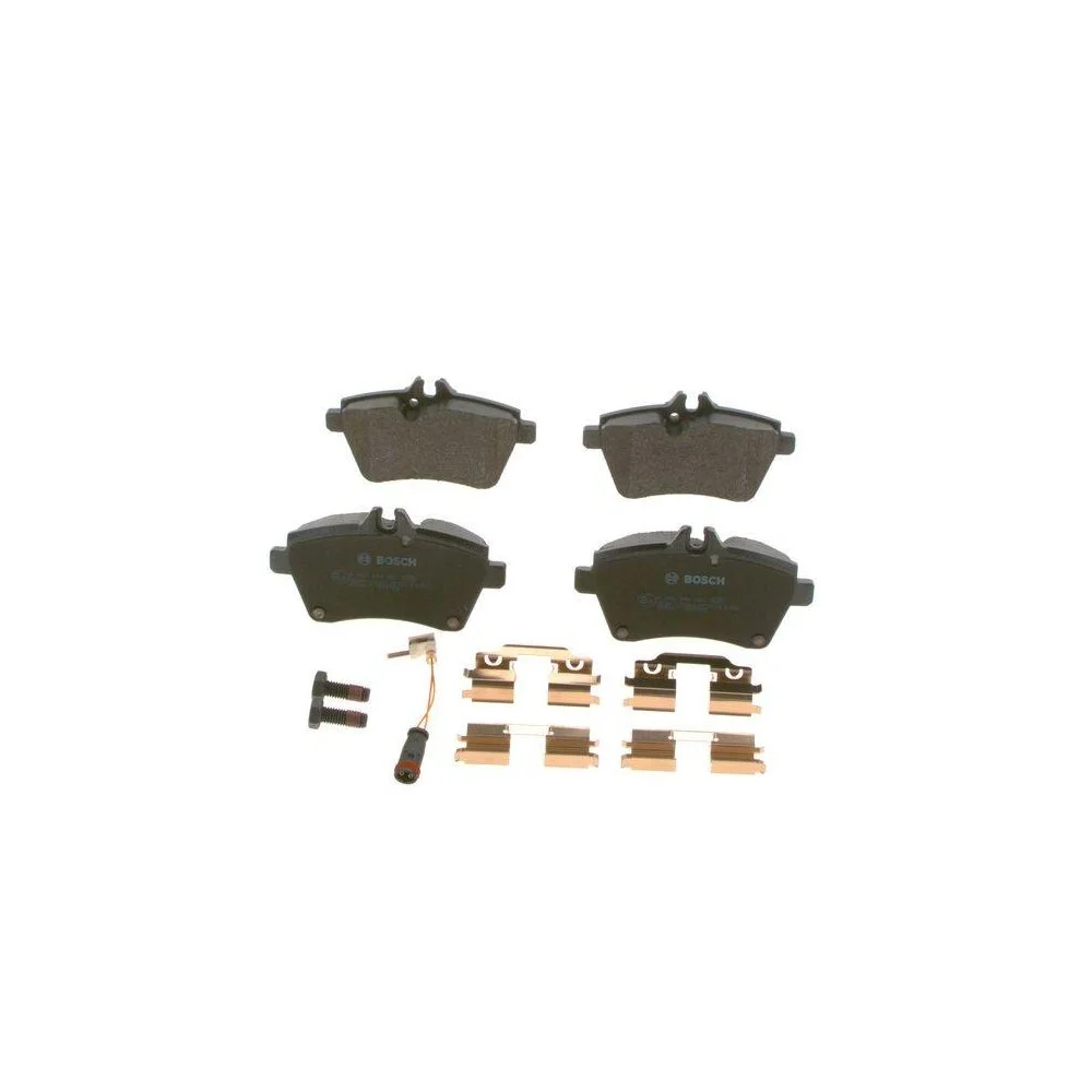 Комплект гальмівних колодок, дискове гальмо BOSCH 0 986 494 087 для MERCEDES-BENZ, фото №1 Комплект гальмівних колодок, дискове гальмо BOSCH 0 986 494 087 для MERCEDES-BENZ, фото №1