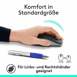 Миша Logitech M190 Бездротова Сіра synthetic.ua - Фото 1