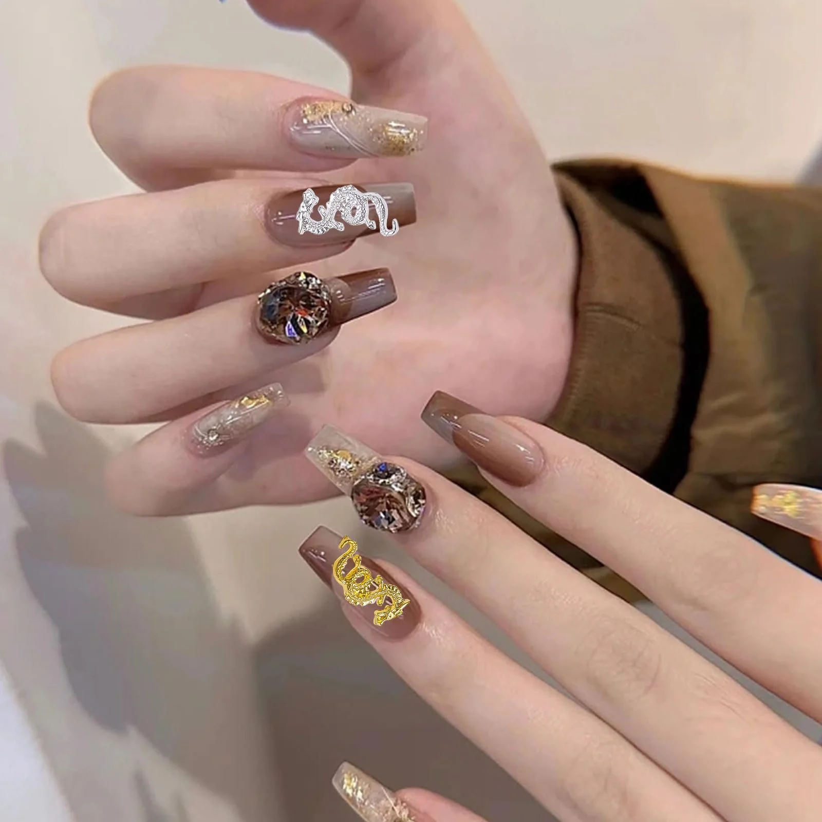 Прикраси Набір з 40 штук, Металеві підвіски 3D, Модель Mix-D, фото №5