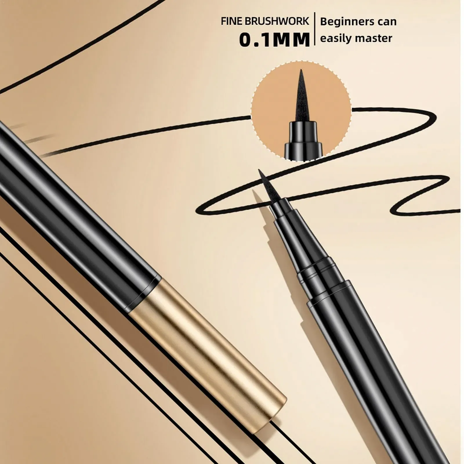 Підводка для очей Wpsagek Чорний, фото №6