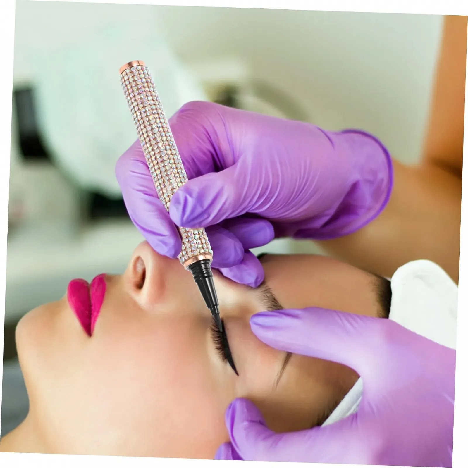 Підводка для очей FRCOLOR Рідка Ручка-лайнер No-skip з крильцями Чорний, фото №6