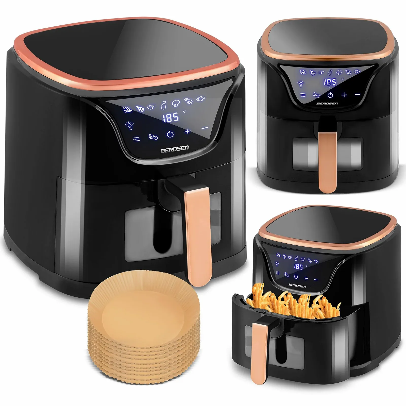 Мультипіч Berdsen 1500 W 5 L Black Gold, фото №1 Мультипіч Berdsen 1500 W 5 L Black Gold, фото №1