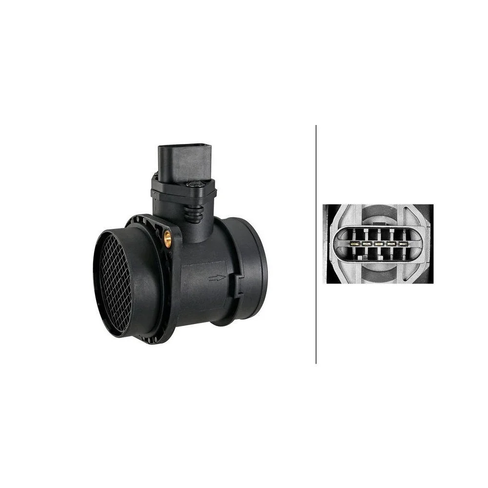 Расходомер воздуха HELLA 8ET 009 149-031 для AUDI SEAT SKODA VW HITACHI, фото №1