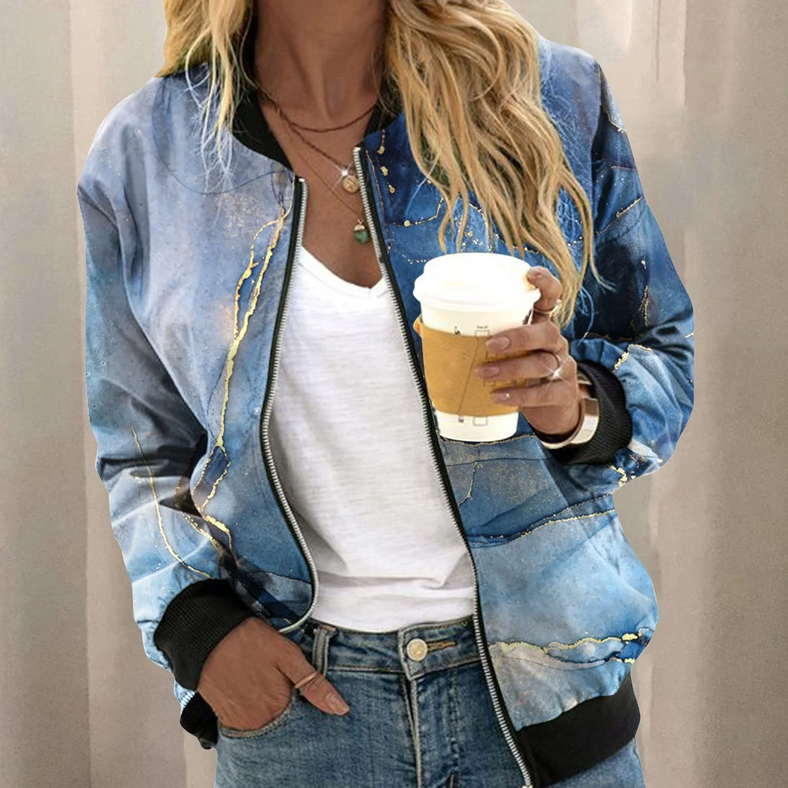 Бомбер Жіночий Короткий Blouson, фото №3 Бомбер Жіночий Короткий Blouson, фото №3