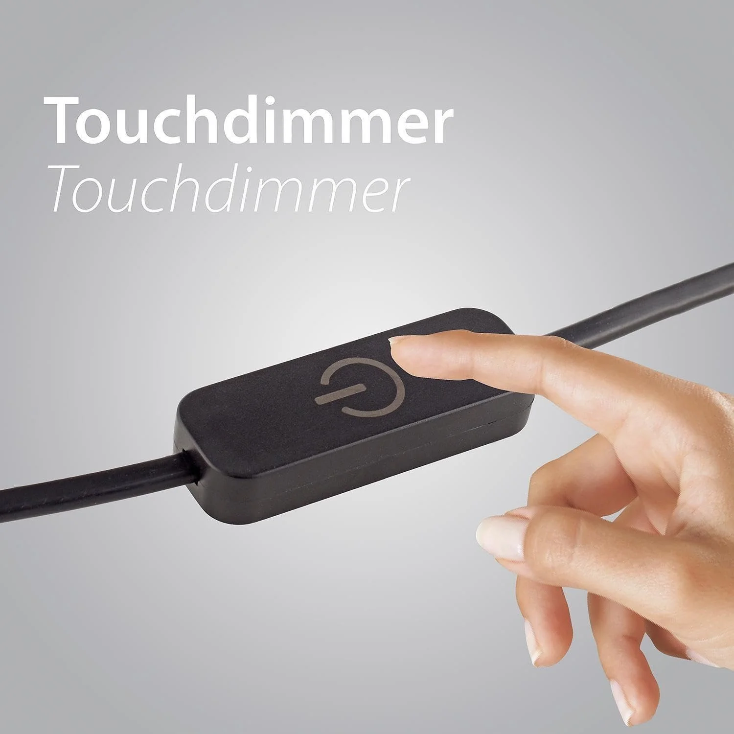 Настільна лампа Paul Neuhaus LED 33 см димоване скло чорна, фото №6