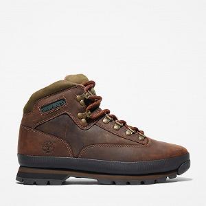 Трекинговые ботинки Timberland Euro Hiker кожаные, коричневые synthetic.ua - Фото 1