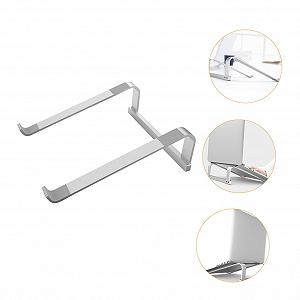 Подставка для ноутбука Praktischer из высококачественного алюминиевого сплава, приподнятая, стабильная и портативная подставка для ноутбука с эффективным отводом тепла для офиса и дома synthetic.ua - Фото 1