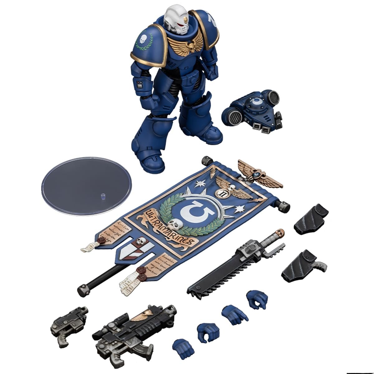 Фигурка JOYTOY Warhammer 40,000 1/18 Ultramarines Heroes of The Chapter Primaris Ancient Posca, фото №5