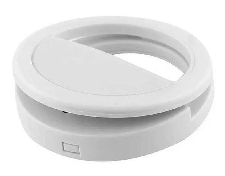 Светодиодное селфи кольцо Selfie Ring Light с USB зарядкой Белый, фото №3