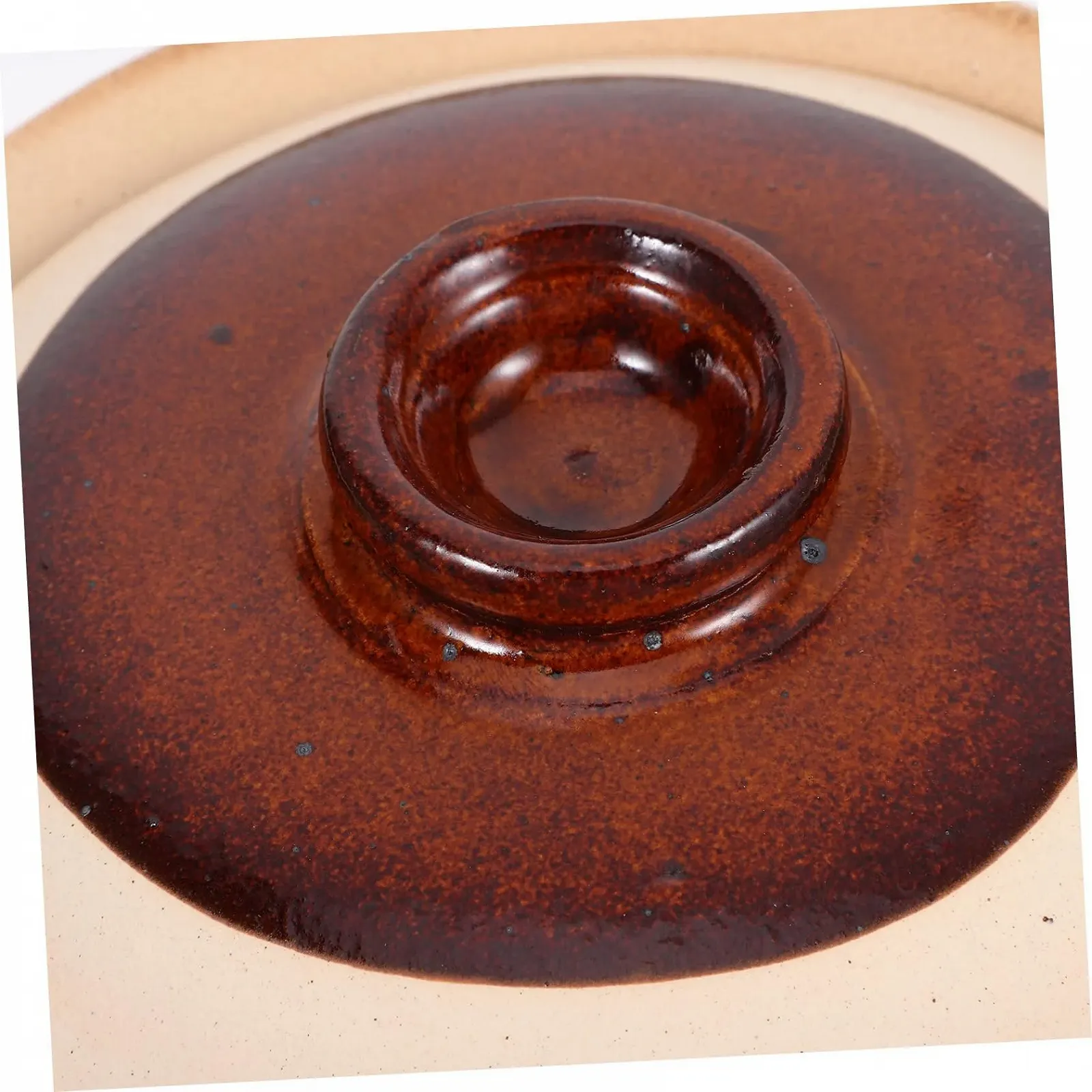 Горщик VALICLUD теракотовий керамічний з кришкою для духовки супів та тушкування компактний, фото №3