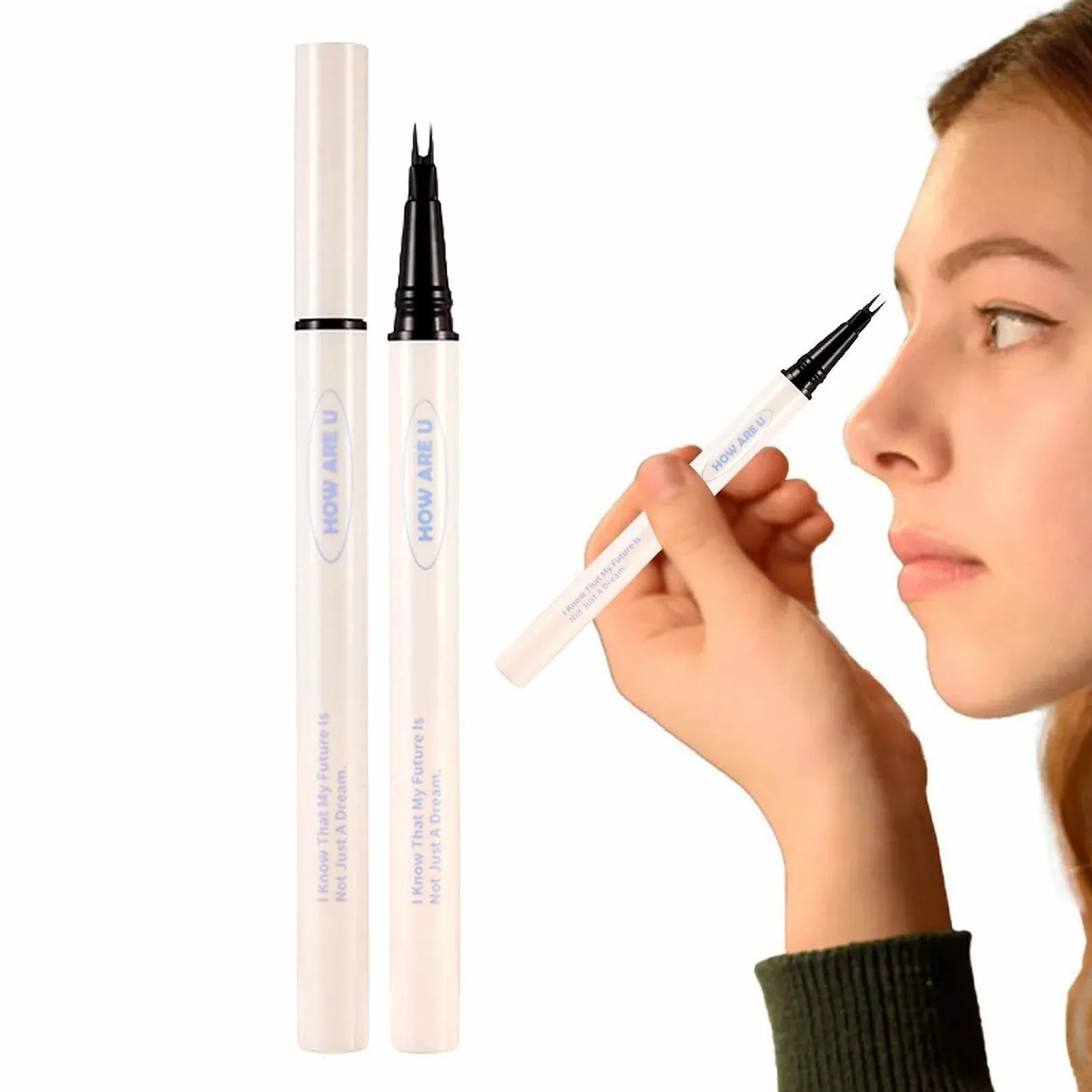 Підводка для нижніх вій Холдес з подвійним кінчиком, водостійка, стійкий до розмазування, фото №1