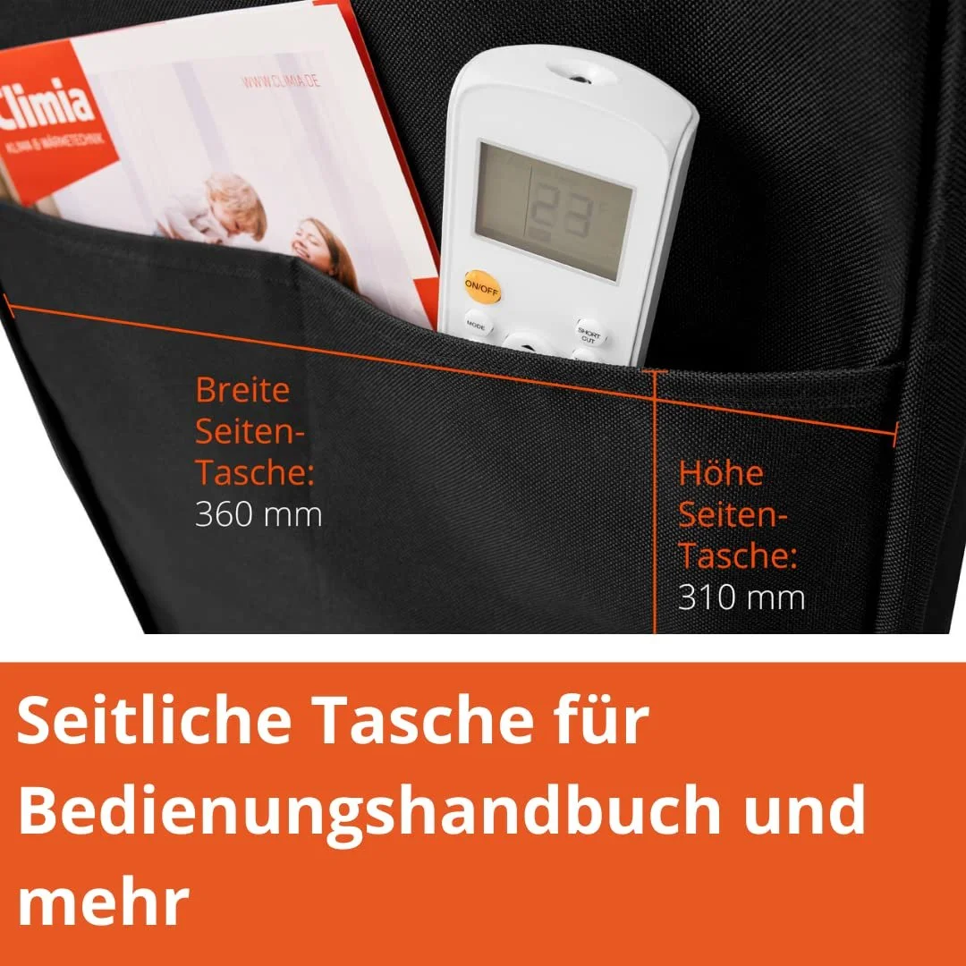 Мобильный кондиционер Climia CMK 2600 3-в-1 Вентилятор Осушитель Экологичный хладагент Защитный чехол, фото №6