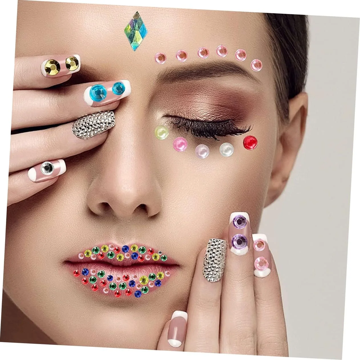 Стрази PLAFOPE 9 аркушів, блискучі, фото №4