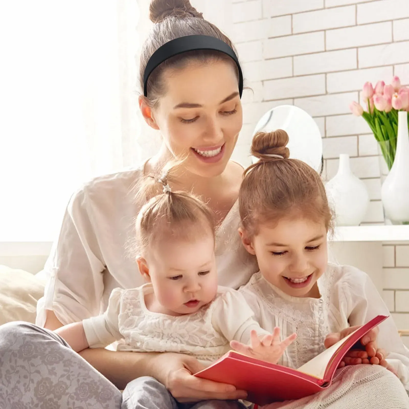 Обруч Широкий, Черный, Классический, фото №6