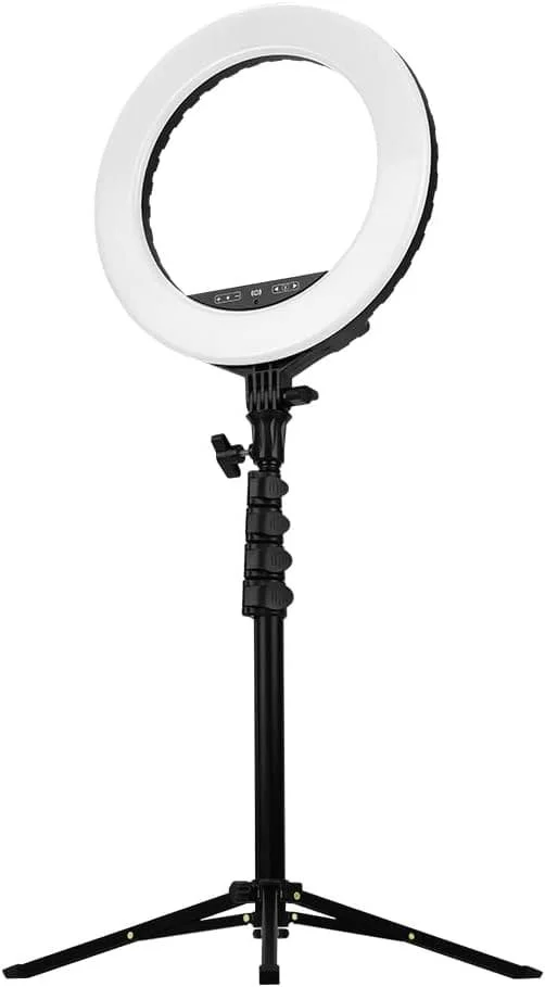 Кільцева лампа Streamplify SPIR-LZ1422211 Чорна, фото №1 Кільцева лампа Streamplify SPIR-LZ1422211 Чорна, фото №1