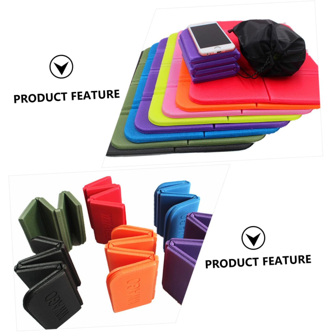 Килимок TENDYCOCO Набір 8 шт. Туристичний сидіння для кемпінгу, фото №5