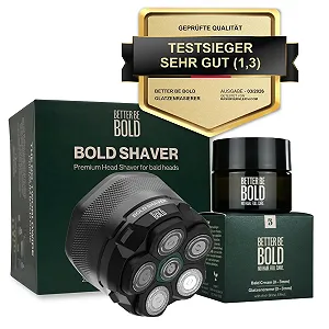 Набір бритва для голови та крем BETTER BE BOLD 50 мл 0-3 мм - Фото 1