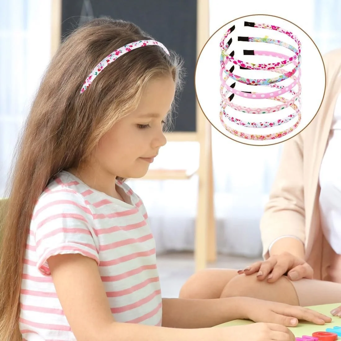 Обруч для дівчинки ясельного віку Квітка, Набір з 6 штук, фото №3 Обруч для дівчинки ясельного віку Квітка, Набір з 6 штук, фото №3