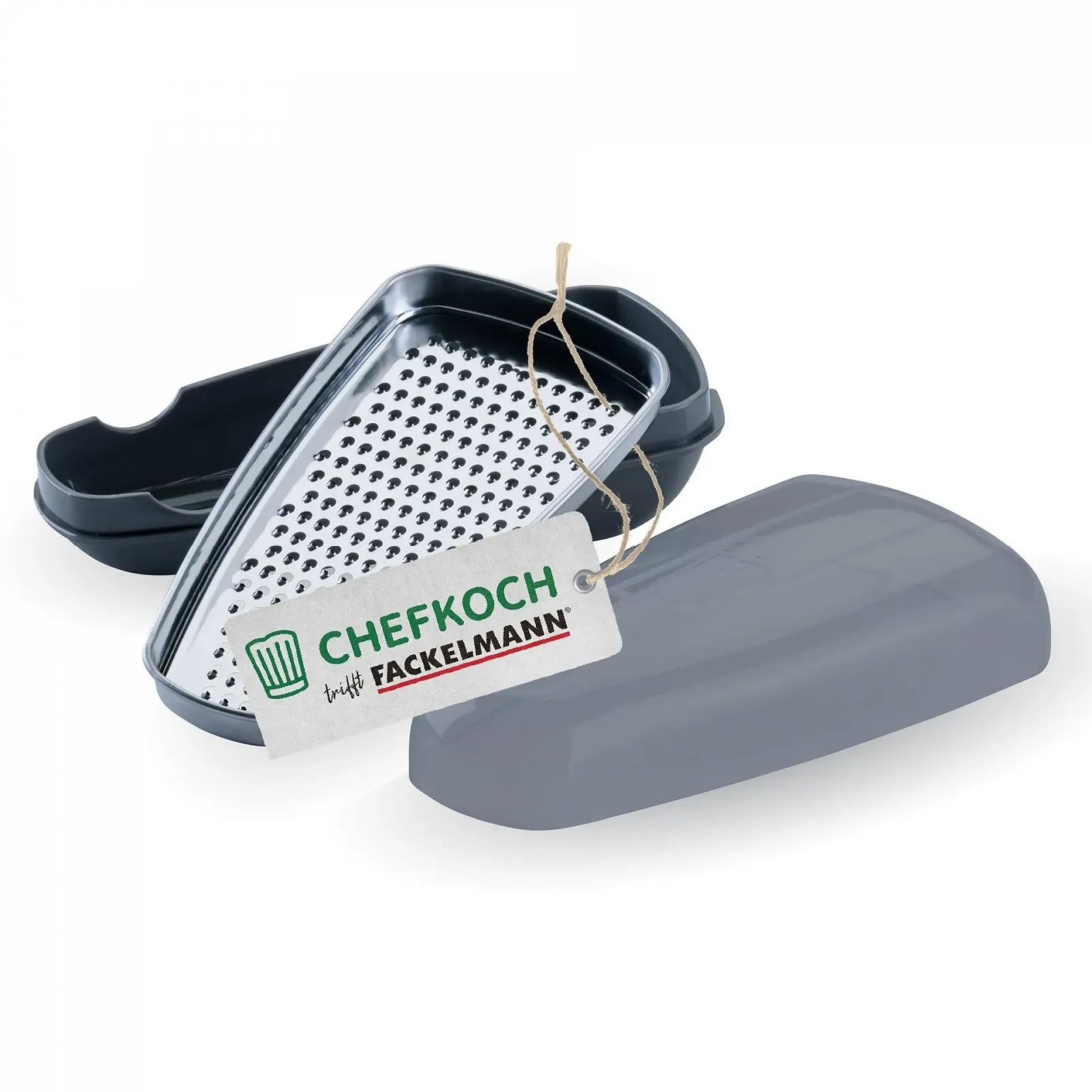 Терка Chefkoch trifft Fackelmann для пармезану з контейнером лезо з нержавіючої сталі, фото №1