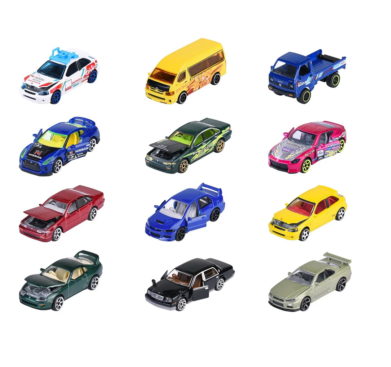 Набор машинок Тип Majorette Japan Series Bonus (5 машинок, 3 вида в ассортименте) - 5 металлических игрушечных машинок, 7,5 см каждая, свободный ход, для коллекционеров и детей от 5 лет, включает Nissan Skyline GT-R (R34), фото №1 Набор машинок Тип Majorette Japan Series Bonus (5 машинок, 3 вида в ассортименте) - 5 металлических игрушечных машинок, 7,5 см каждая, свободный ход, для коллекционеров и детей от 5 лет, включает Nissan Skyline GT-R (R34), фото №1