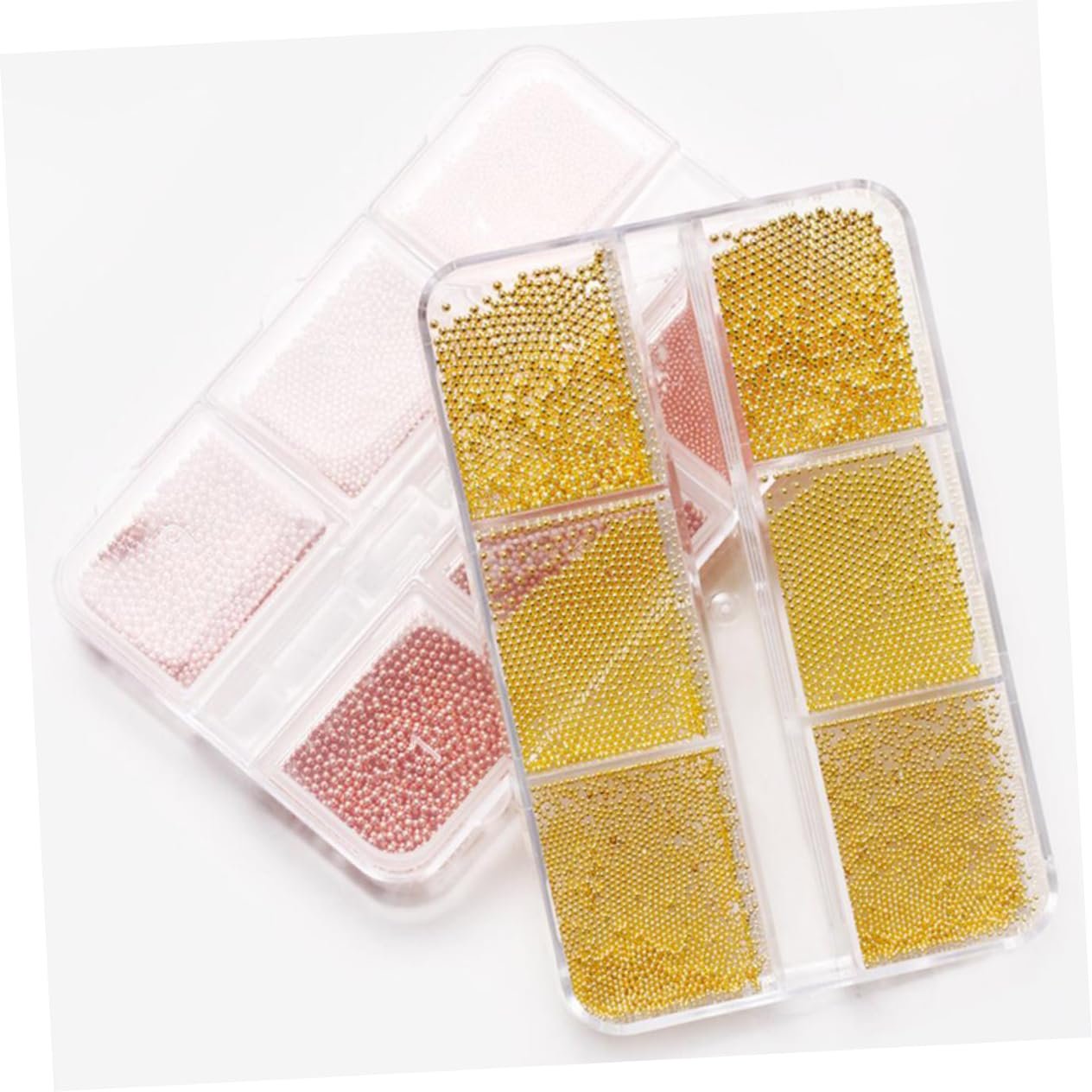 Круглі міні-кульки WOONEKY, 4 коробки, декоративні сталеві, фото №7