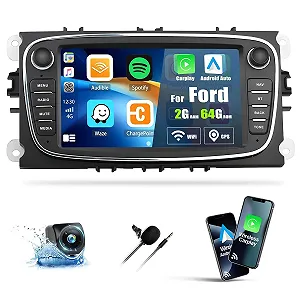 Купити Штатна автомагнітола SIXTOP для Ford Focus II Mondeo 9 S-Max C-Max Kuga 2008-2011 / 7" / Сенсорна / 2/64Гб / Android 13 / Apple CarPlay / Android Auto / Bluetooth / WI-FI / GPS / USB - Фото 1 Штатна автомагнітола SIXTOP для Ford Focus II Mondeo 9 S-Max C-Max Kuga 2008-2011 / 7" / Сенсорна / 2/64Гб / Android 13 / Apple CarPlay / Android Auto / Bluetooth / WI-FI / GPS / USB - Фото 1