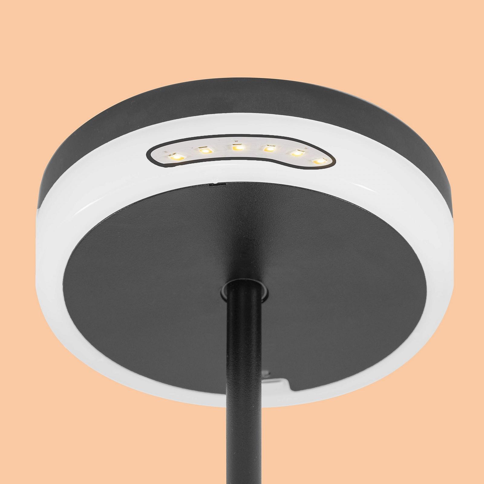 Настільна лампа Esotec Ella Solar Sensor Touch Dimming Li-ion USB-C LED 27.6 см Чорна, фото №7