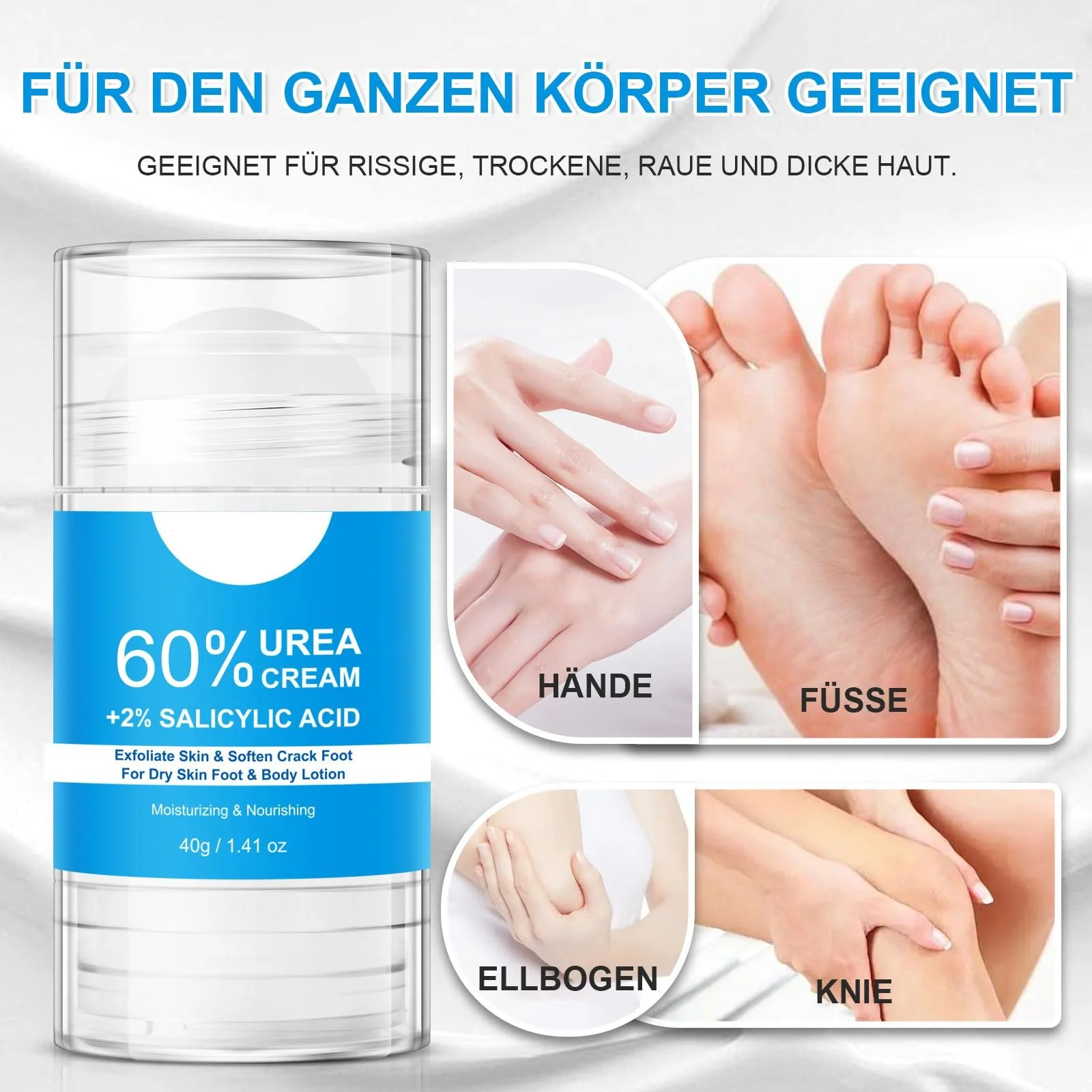 Крем для ног с мочевиной 60% и салициловой кислотой 2% против мозолей 2 шт., фото №4