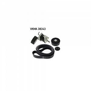 Комплект поліклинового ременя SKF VKMA 38343 для BMW, для автомобілів з кондиціонером - Фото 1