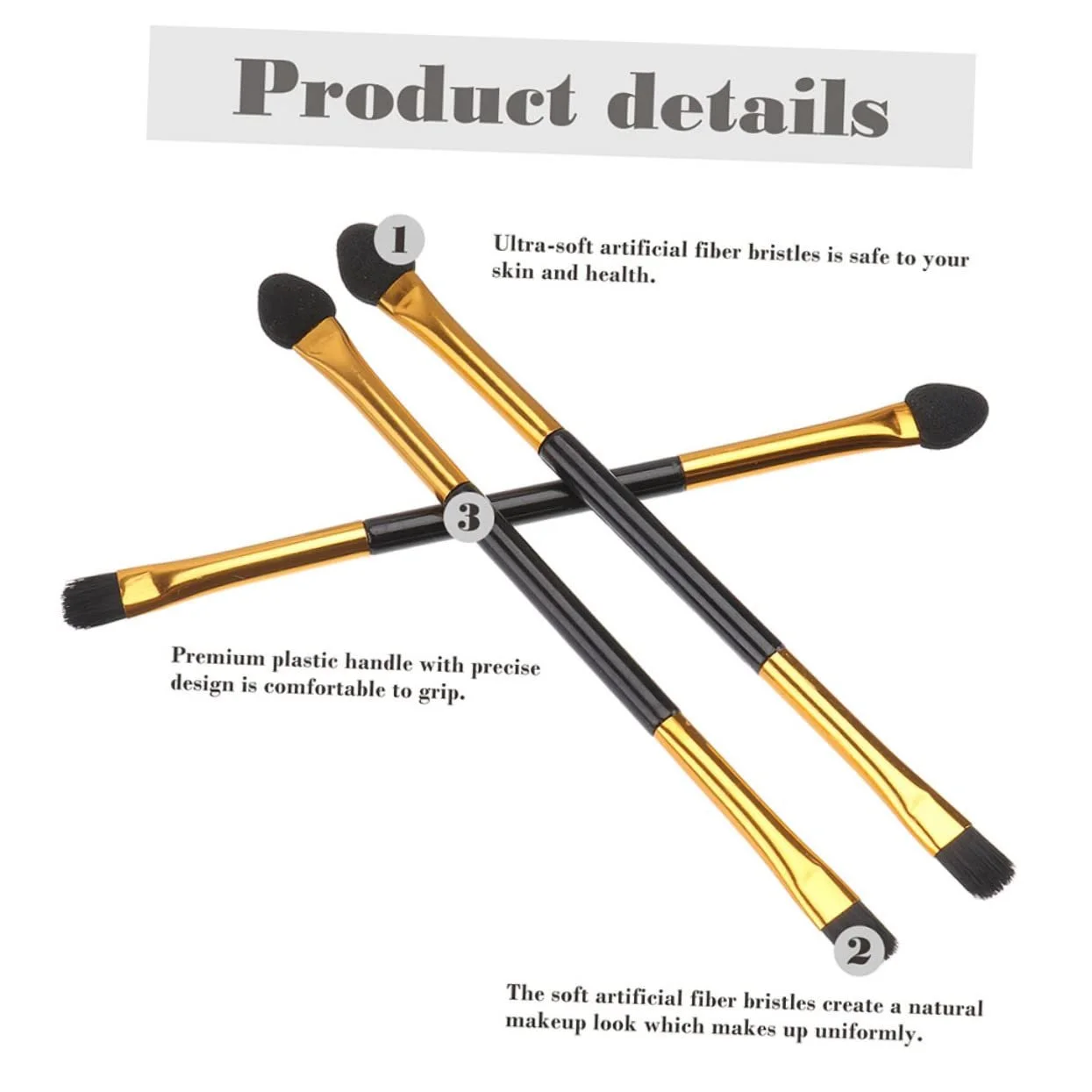 Набір пензлів для брів і очей minkissy 80 штук, фото №3