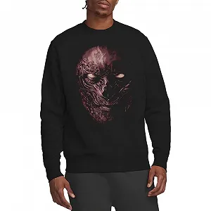 Толстовка Stranger Things Vecna Oversized Face Unisex, Чорний - Фото 1