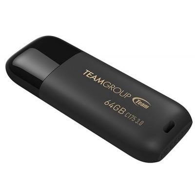 USB флеш-накопитель Team 64GB C175 Pearl Black USB 3.1 TC175364GB01, фото №3