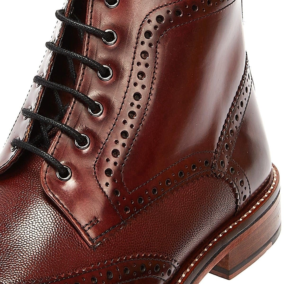 Ботинки Ben Sherman Alfred Brogue Мужские Красная Кожа, фото №8