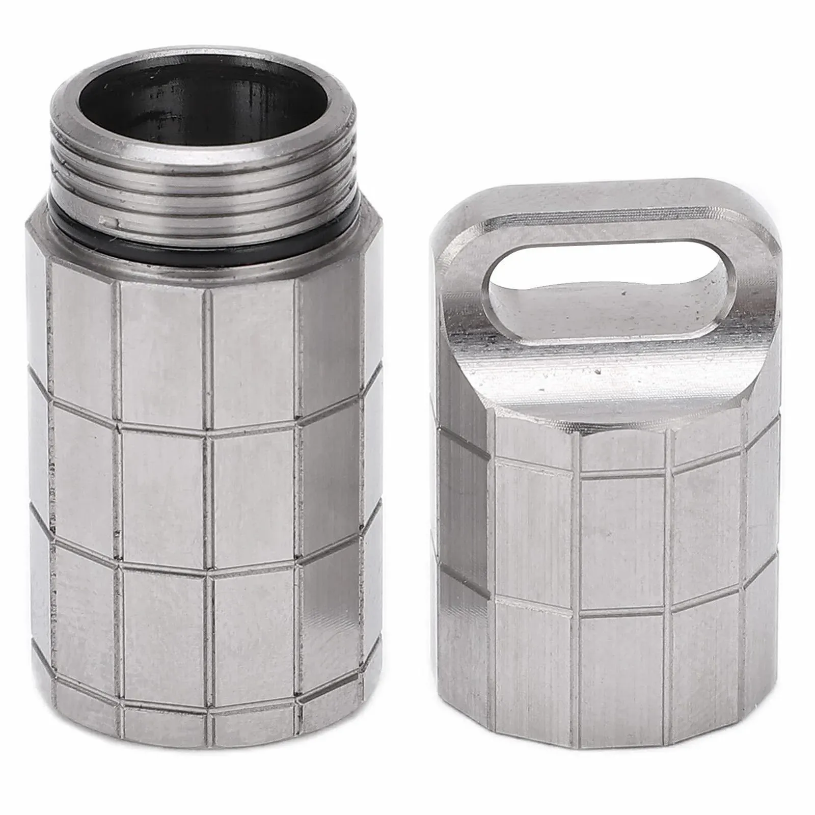 Футляр для таблеток Outdoor, Міні-контейнер для ліків з титанового сплаву, зносостійкий, фото №2