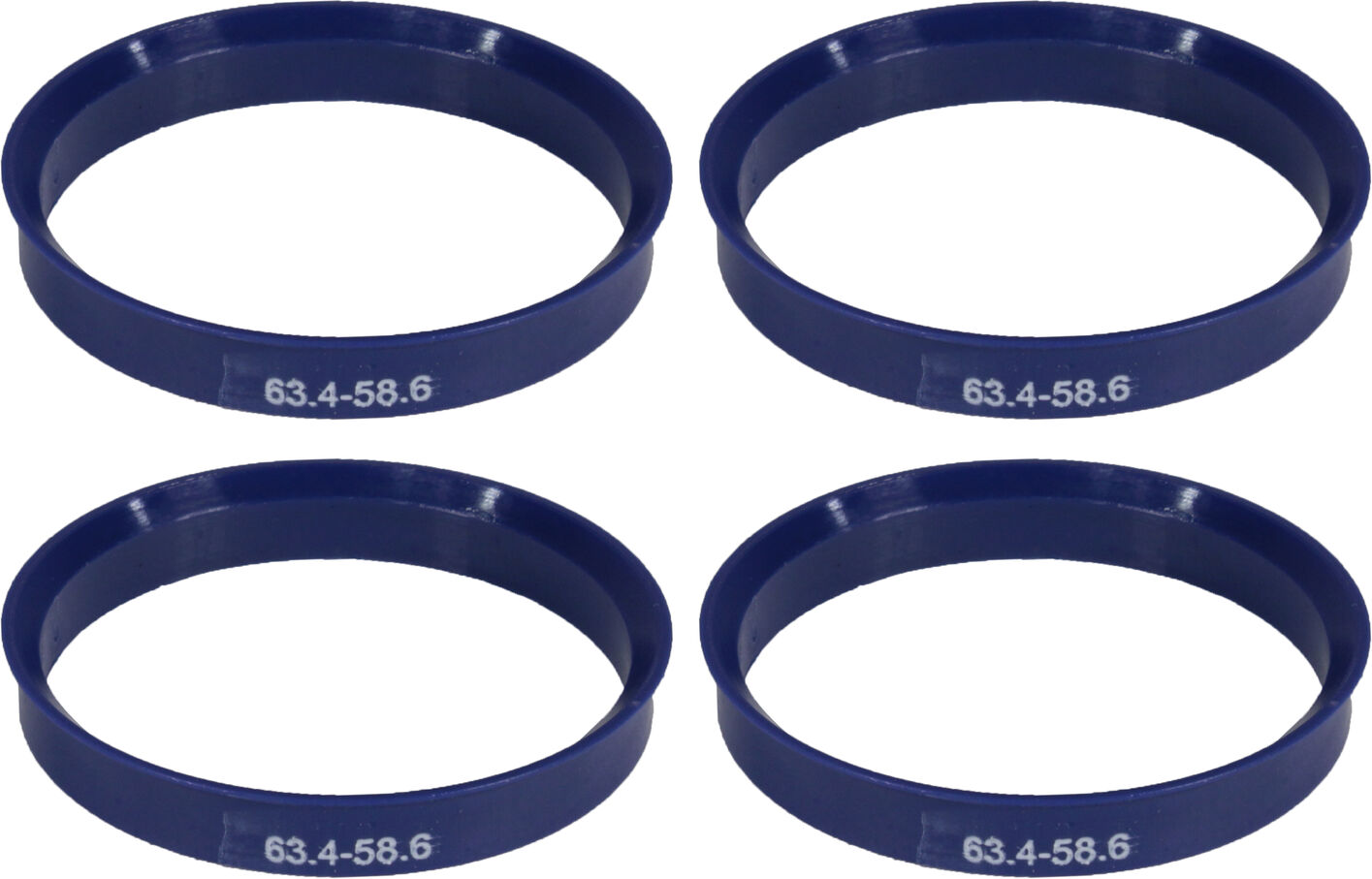 Кільця центрувальні для колісних дисків 63.4-58.6 Walline термопластик WL, фото №1