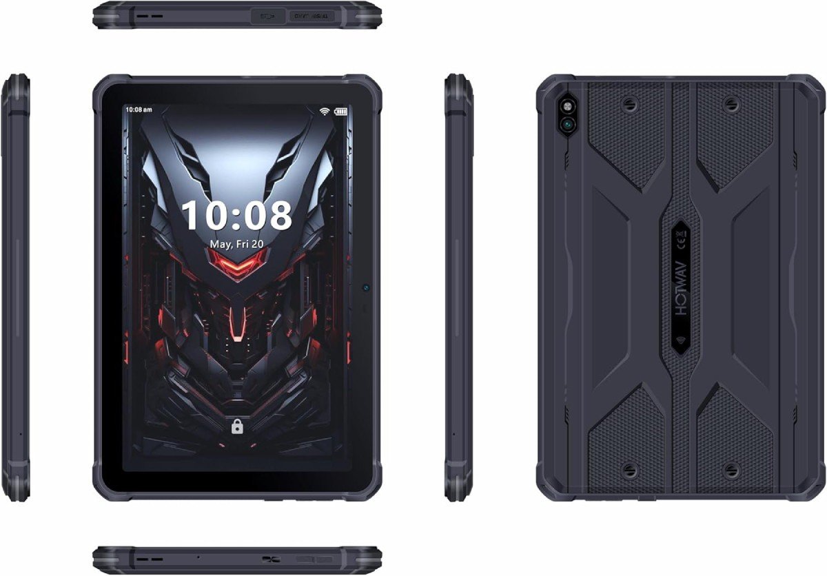 Планшет 10.1" HOTWAV R8 (4+8)/128Gb 4G 2-SIM 8 ядер Android 14 10800 mAh Черный, фото №3