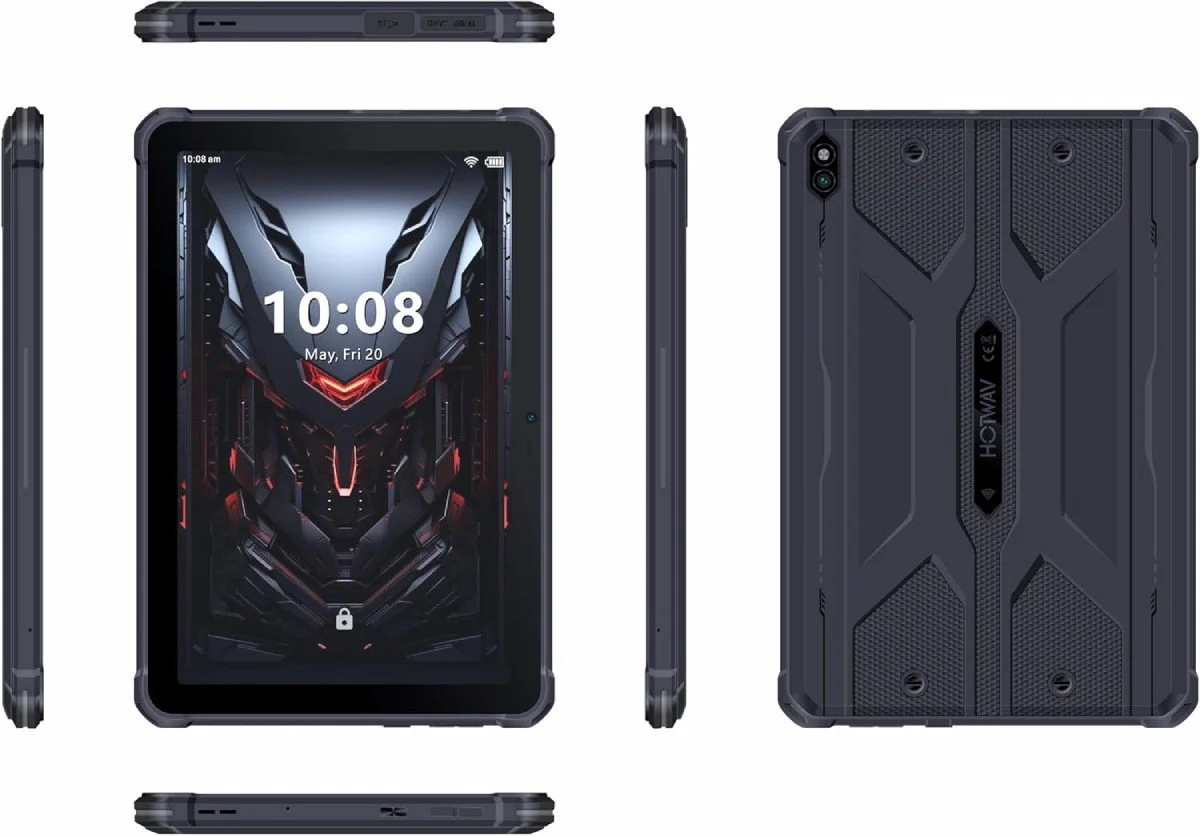 Планшет 10.1" HOTWAV R8 (4+8)/128Gb 4G 2-SIM 8 ядер Android 14 10800 mAh Черный, фото №3