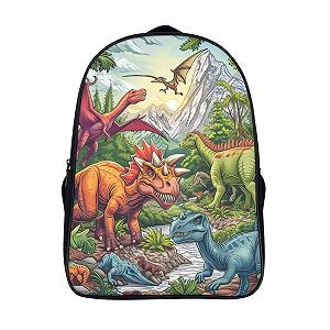 Ранець Dinosaur MXRMXR для дівчаток, підлітків, великий шкільний рюкзак, шкільний трекінговий рюкзак, водонепроникний для школи, подорожей, шкільний ранець 40x28x16 см - Фото 1
