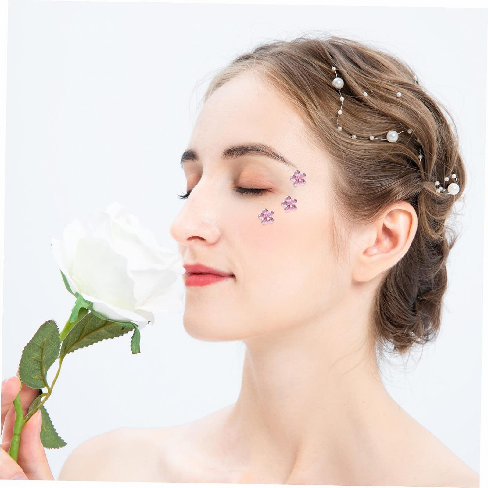 Стразы FRCOLOR 20 листов, стразы для лица, драгоценные камни для ногтей, наклейки для скрапбукинга, фестивальные драгоценности для лица, плоские стразы, детские акриловые наклейки для лица, фото №3