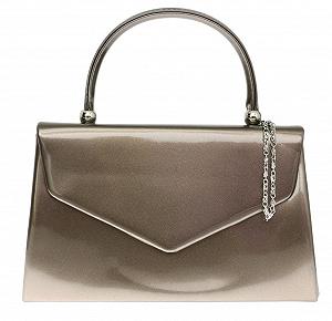 Клатч Girly Handbags лакированный, женский, маленький жесткий - Фото 1