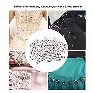 Стрази Прозорі Кристали з плоскою задньою частиною 8 мм synthetic.ua - Фото 1