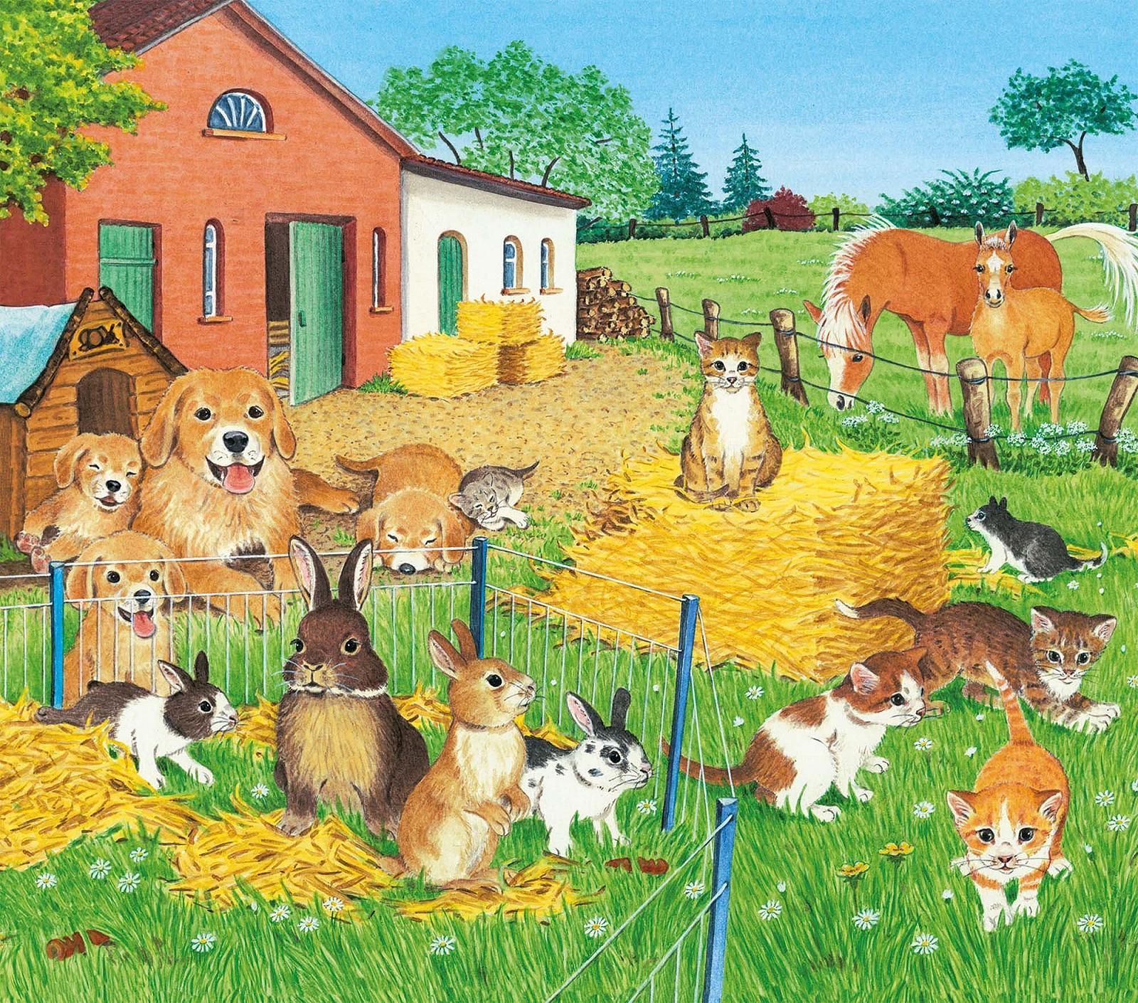 Деревянный пазл Ravensburger Country Animals 03912 30 деталей, фото №3 Деревянный пазл Ravensburger Country Animals 03912 30 деталей, фото №3