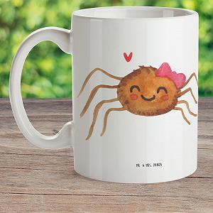 Детская Кружка Mr. & Mrs. Panda Паук Агата Радость Пластиковая synthetic.ua - Фото 1