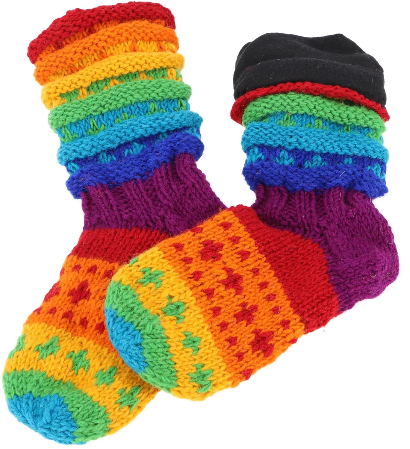 Шкарпетки Вовняні GURU SHOP В'язані вручну Райдуга, Розмір: L (41-43), фото №1 Шкарпетки Вовняні GURU SHOP В'язані вручну Райдуга, Розмір: L (41-43), фото №1