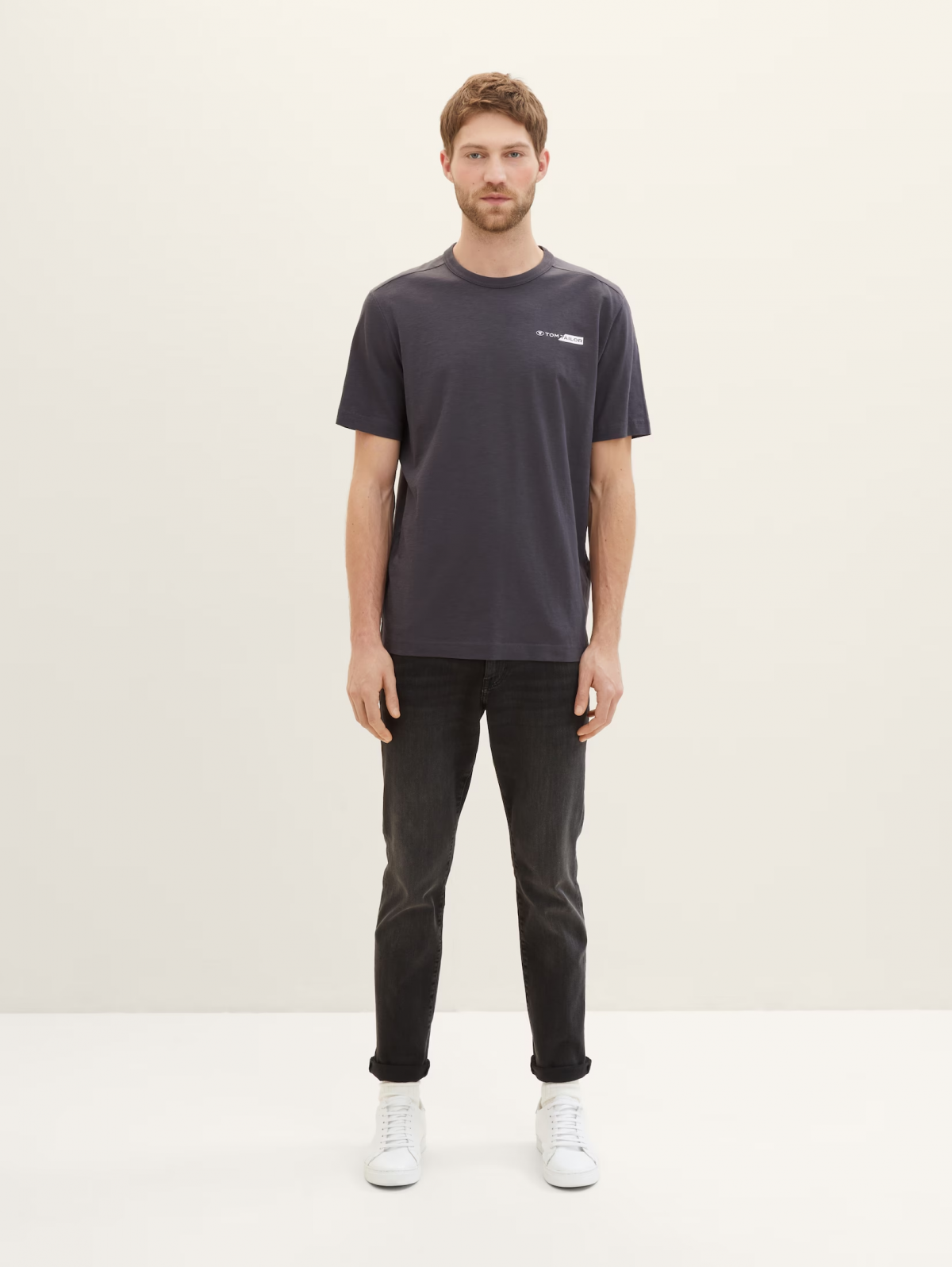 Футболка Men's Short Sleeve 1040821-10899 Tom Tailor Темно-сірий M, фото №4