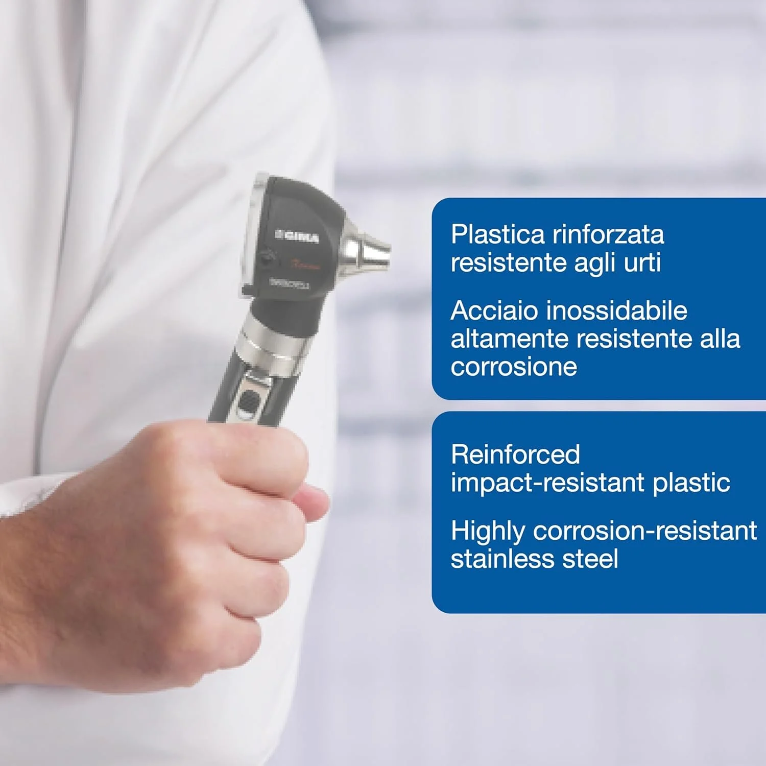 Отоскоп GIMA F.O.SIGMA 2.5V Черный, фото №3 Отоскоп GIMA F.O.SIGMA 2.5V Черный, фото №3